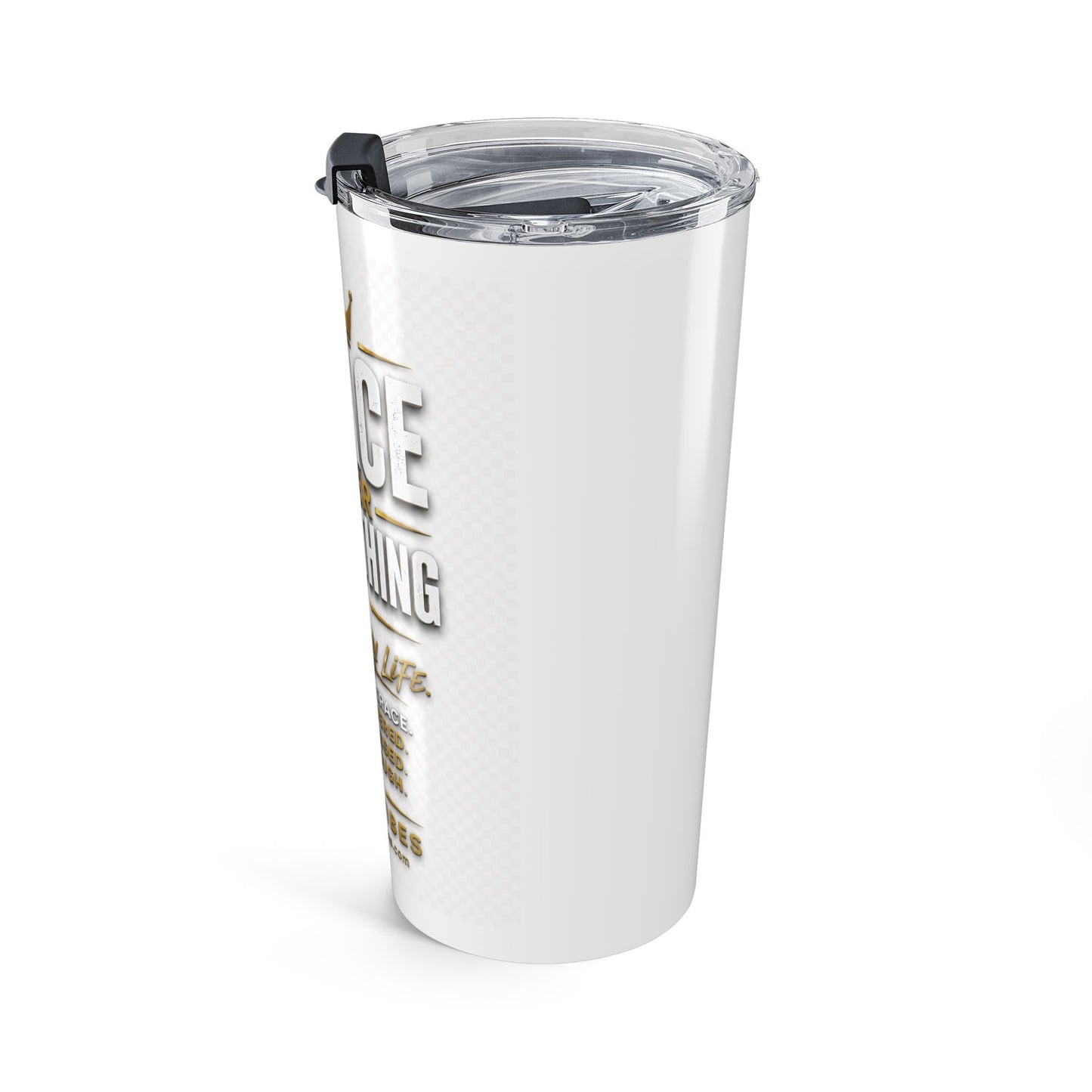 Grace Over Everything | 20oz Stainless Steel Christian Tumbler | Faith Inspirational Travel Mug | Hot & Cold Insulated Cup