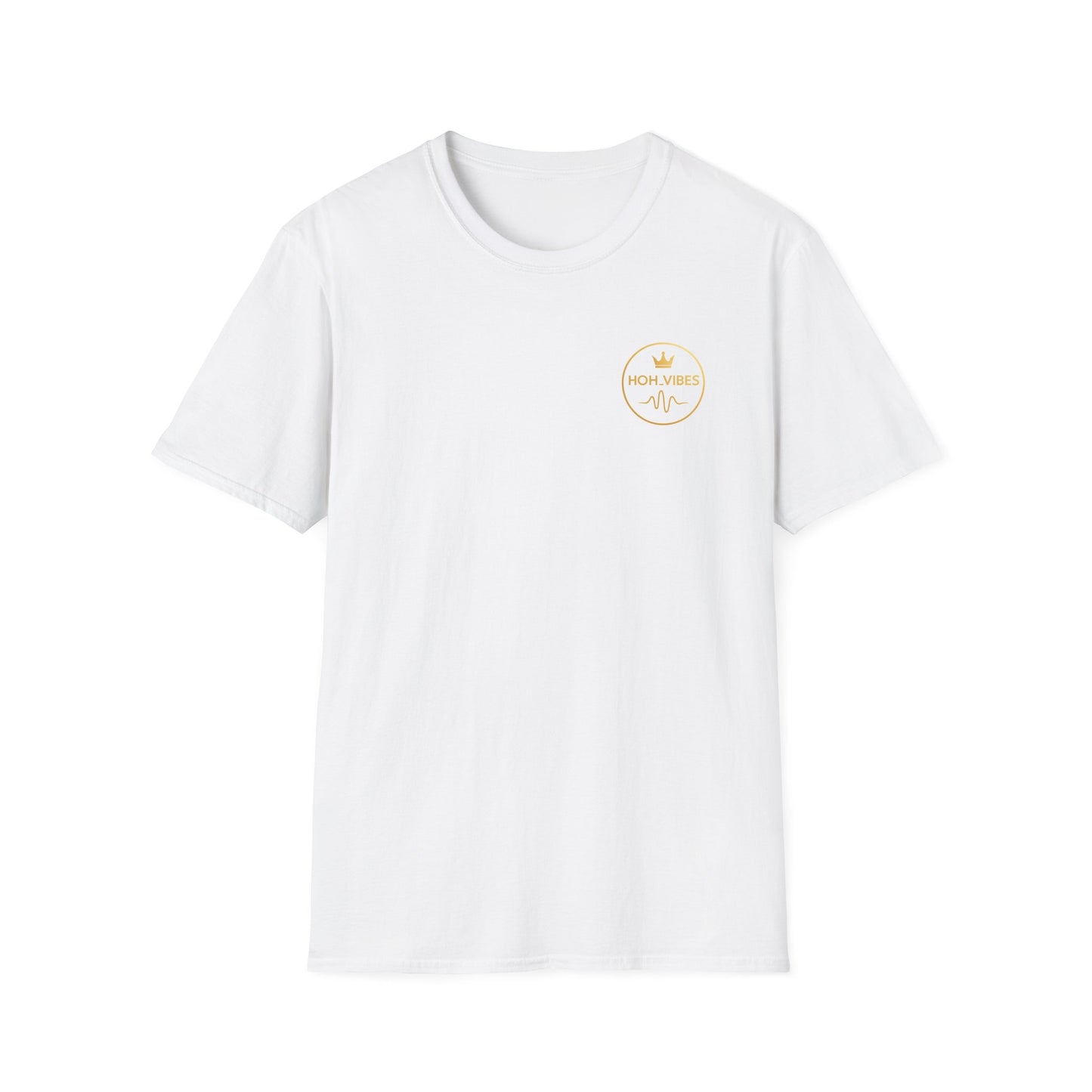 High Vibes T-Shirt — Minimal Gold Logo Spiritual Tee