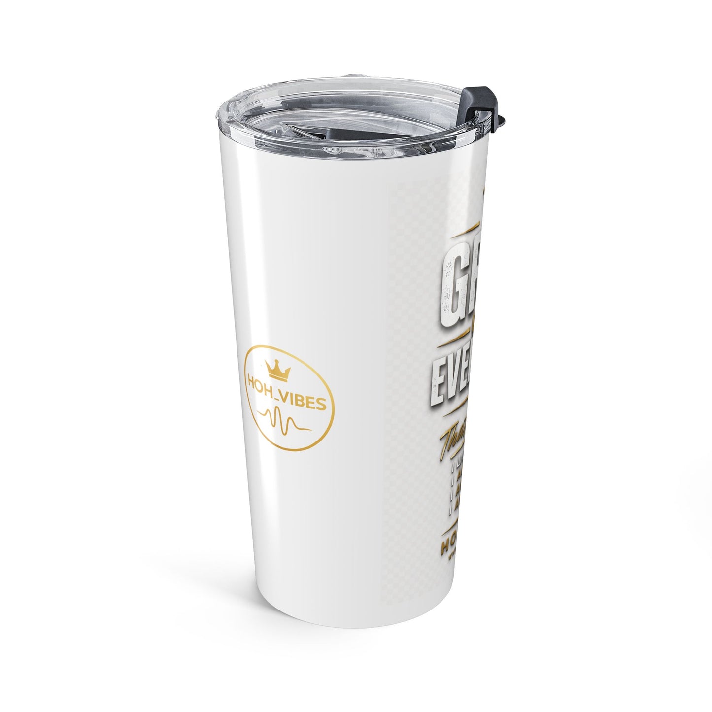 Grace Over Everything | 20oz Stainless Steel Christian Tumbler | Faith Inspirational Travel Mug | Hot & Cold Insulated Cup
